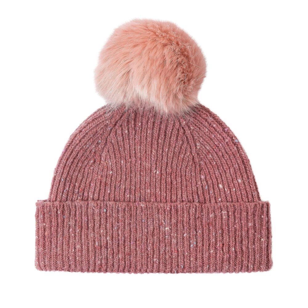 7532 PS by Paul Smith Donegal Pom Beanie, Pink, One Size